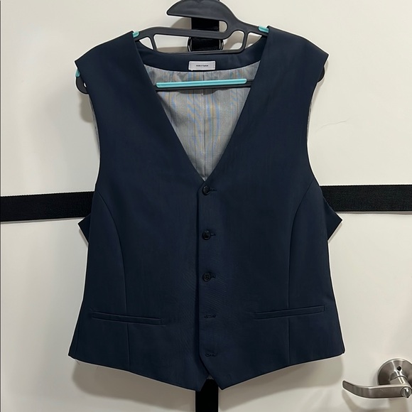 jf j.ferrar Blue Vest Sleek Formal Wear - Picture 1 of 4